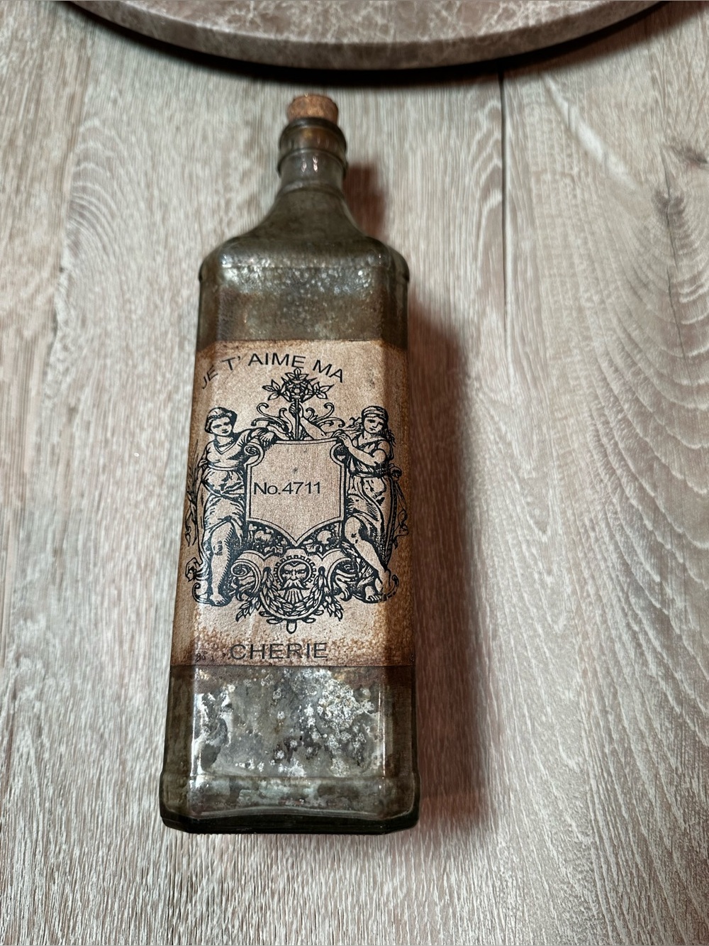 Vintage Decorative Glass Bottle - Brown